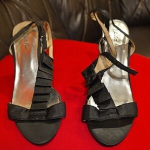 Charlotte Russe Black Ruffle Heels